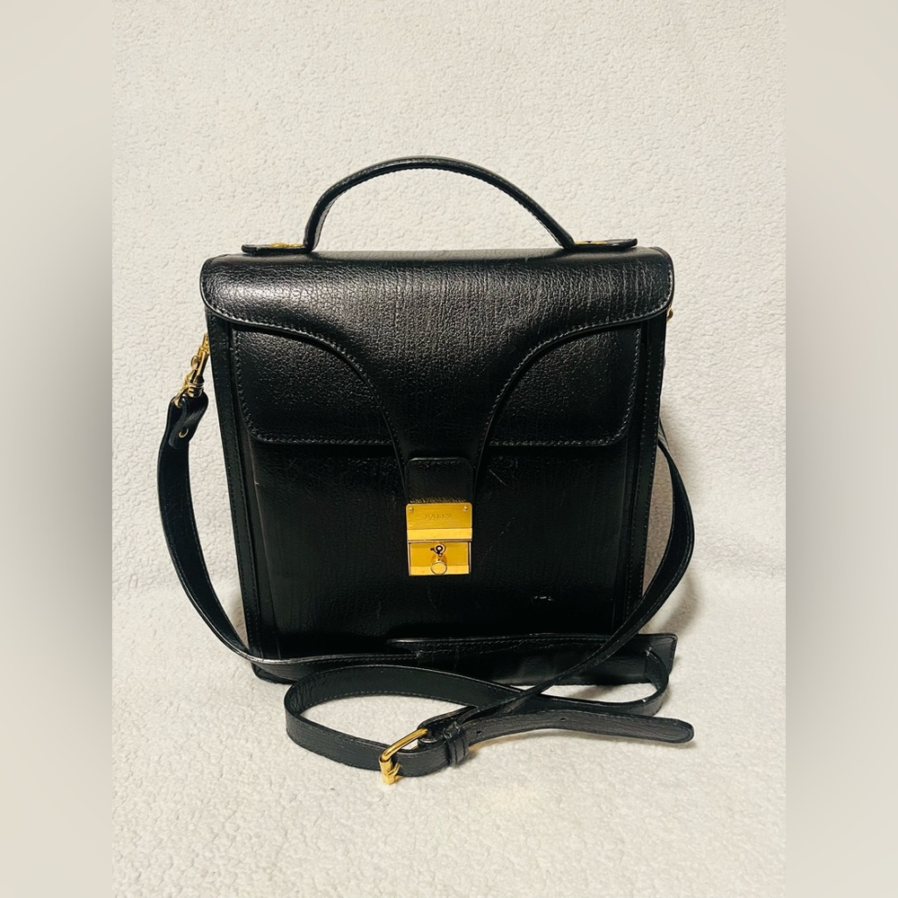 Bally Vintage Leather 2 Way shoulder Bag